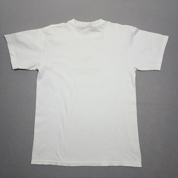 Vintage Boca Raton Florida Palm Tree Embroidered Shirt Medium White Graphic - Picture 7 of 8